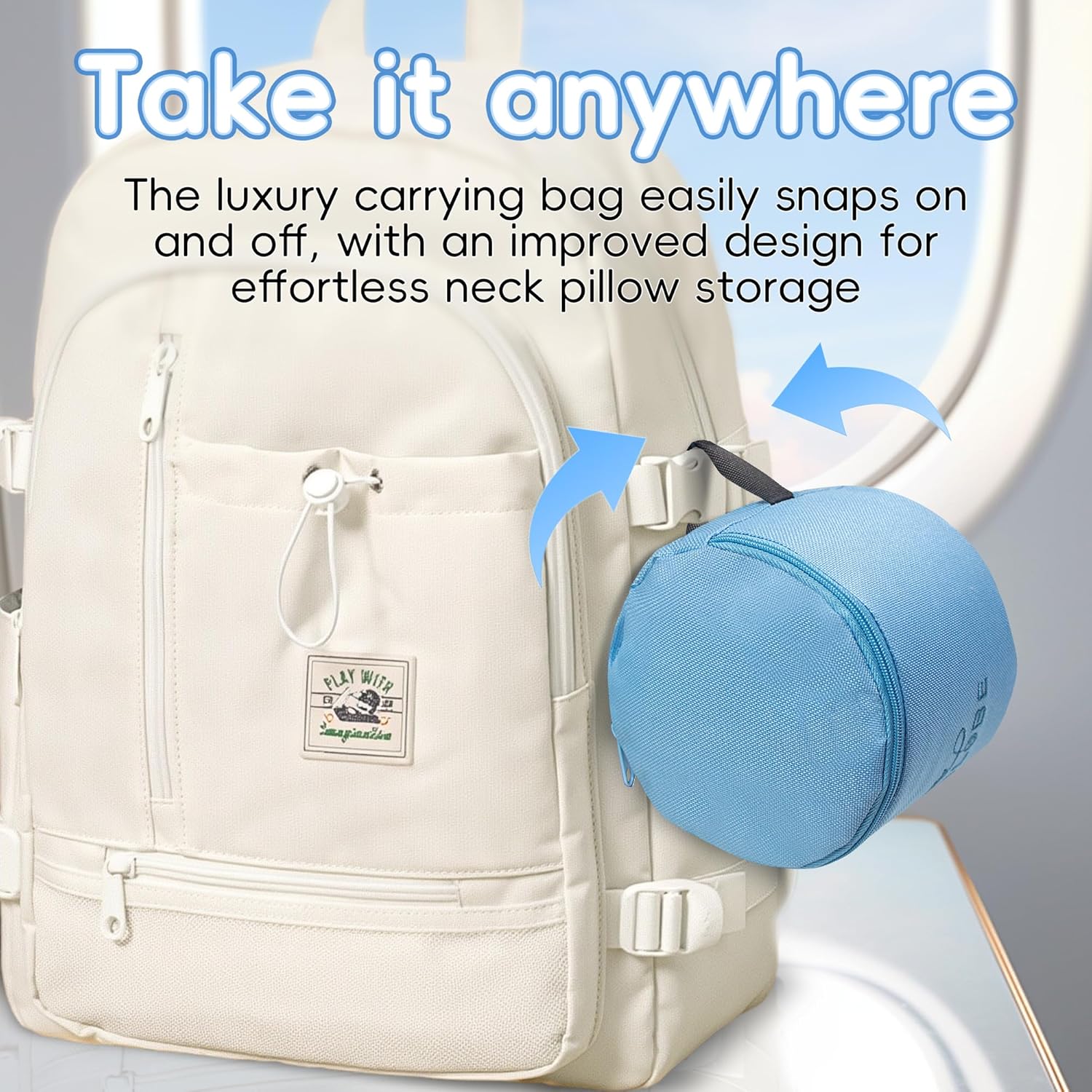 Proglobe Junior Travel Neck Pillow - Ergonomic Soft Washable Ages 413