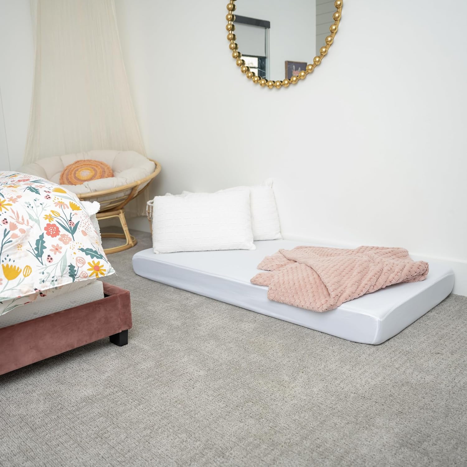 Waterproof Fitted Sheet for Toddler Nugget Beds