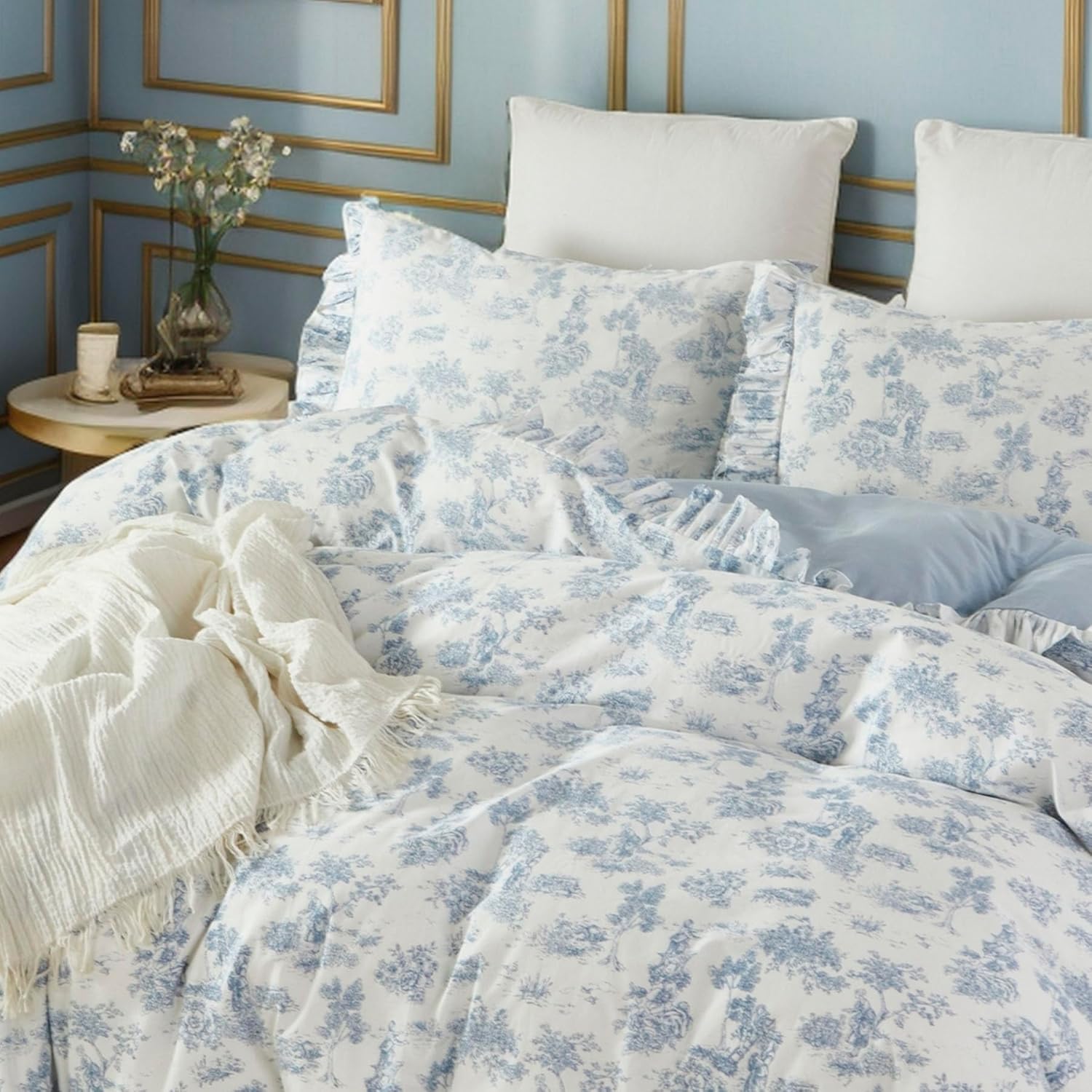 Brandream Toile Duvet Cover Set King Size