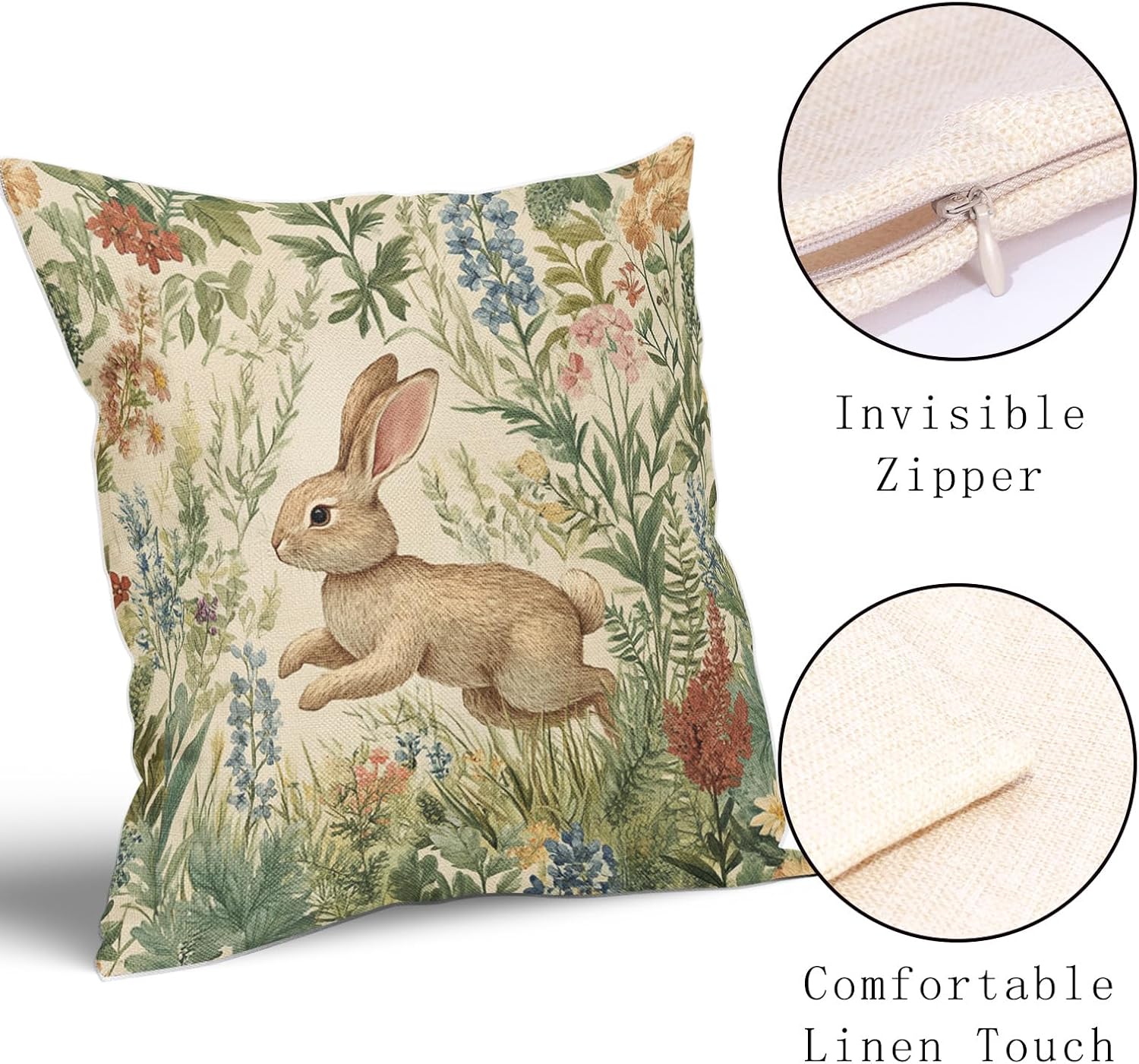 AmplePisce Spring Pillow Covers Set of 2 16x16 Inch