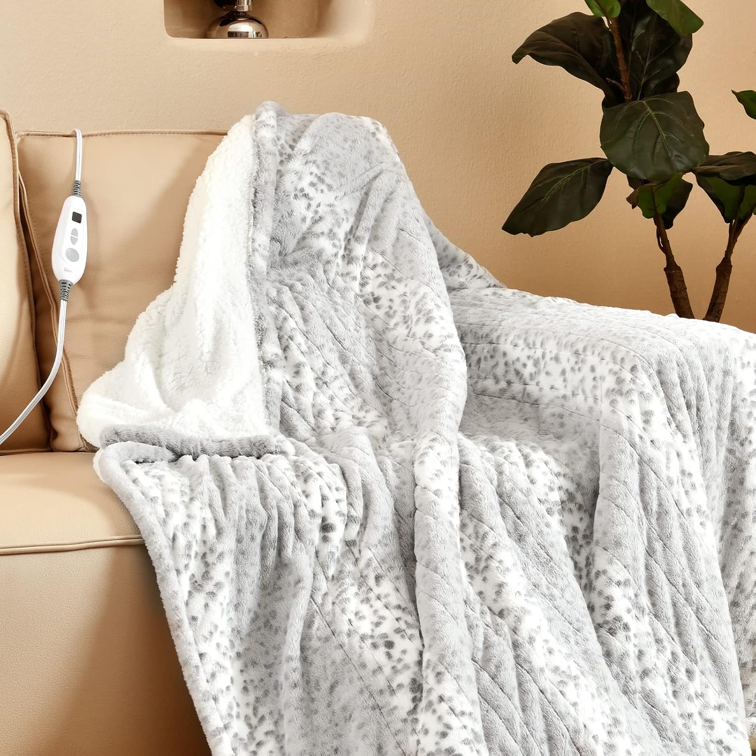 Bearhug Electric Heated Throw Blanket 50 x 60