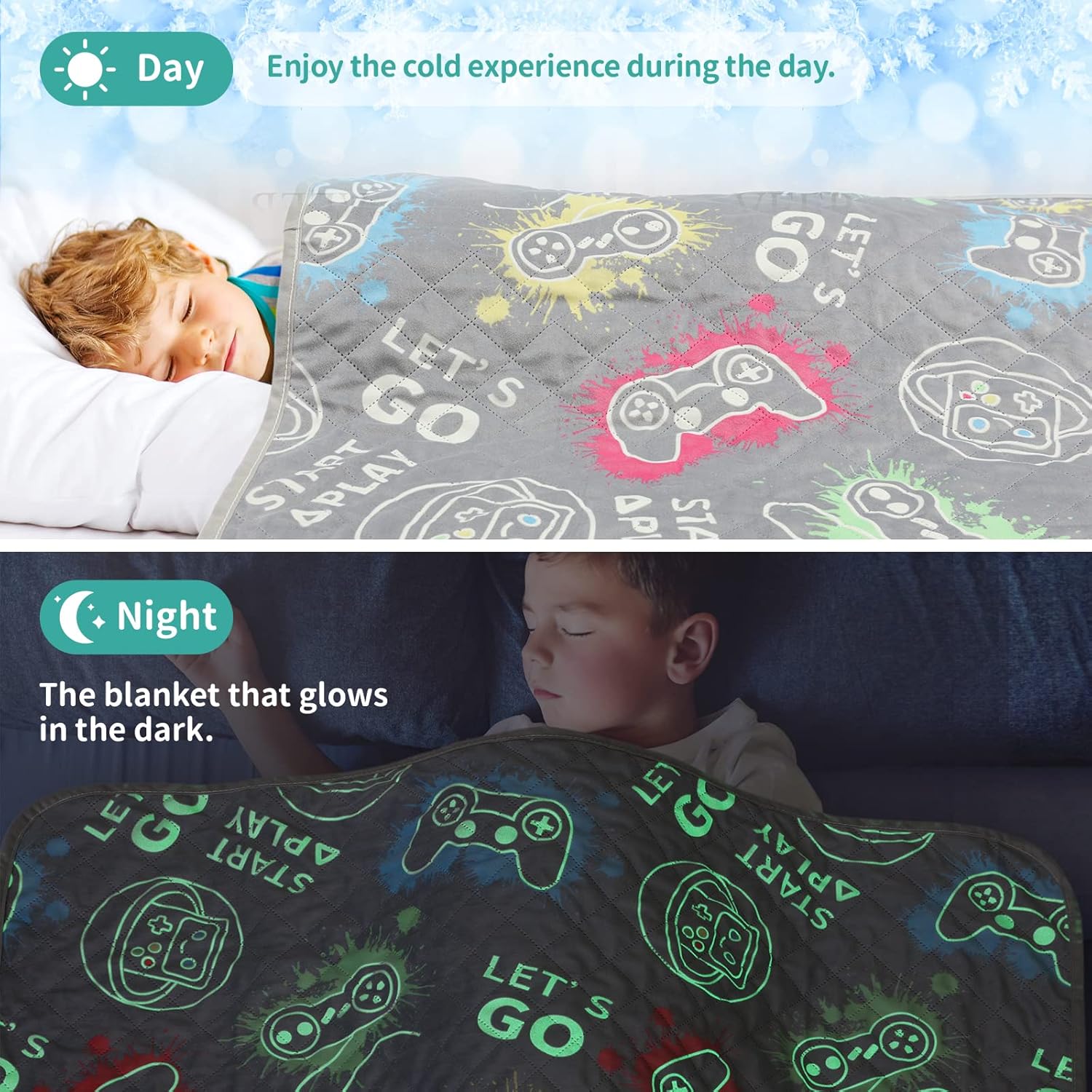 Glow in The Dark Cooling Blanket for Boys