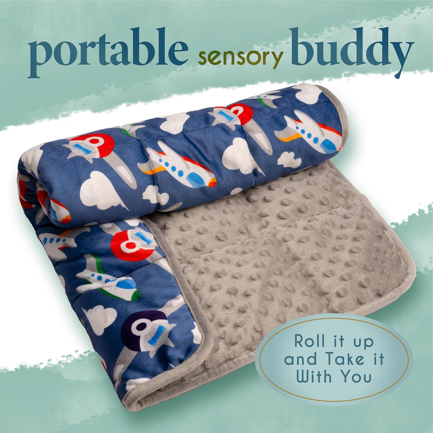 Florensi Weighted Lap Pad for Kids 3 lbs - Soft Comfortable