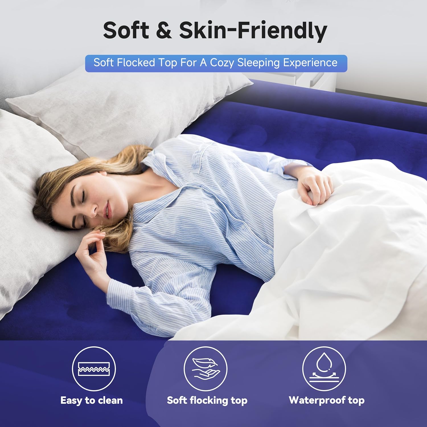 Sebor Air Mattress Queen with Built-in Pump 18
