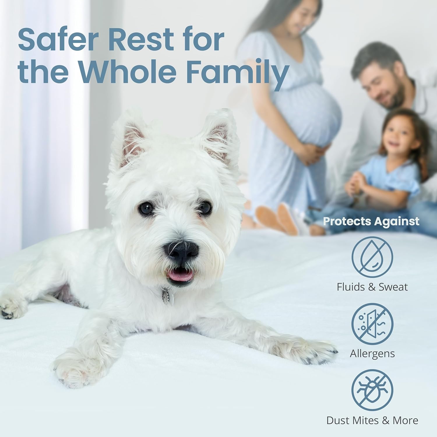 SafeRest Waterproof Twin XL Mattress Protector 1