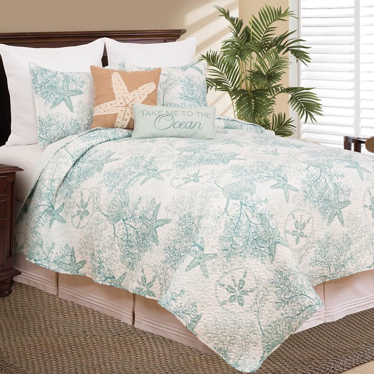 CF Home Ocean Treasures Reversible Quilt Set