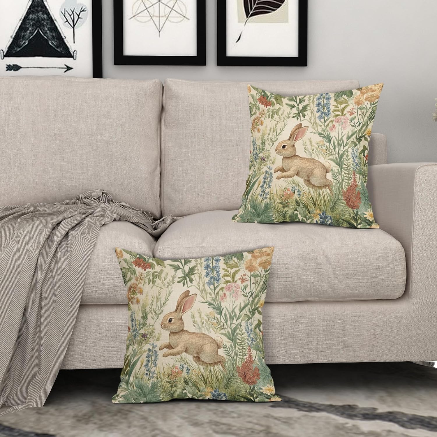 AmplePisce Spring Pillow Covers Set of 2 16x16 Inch