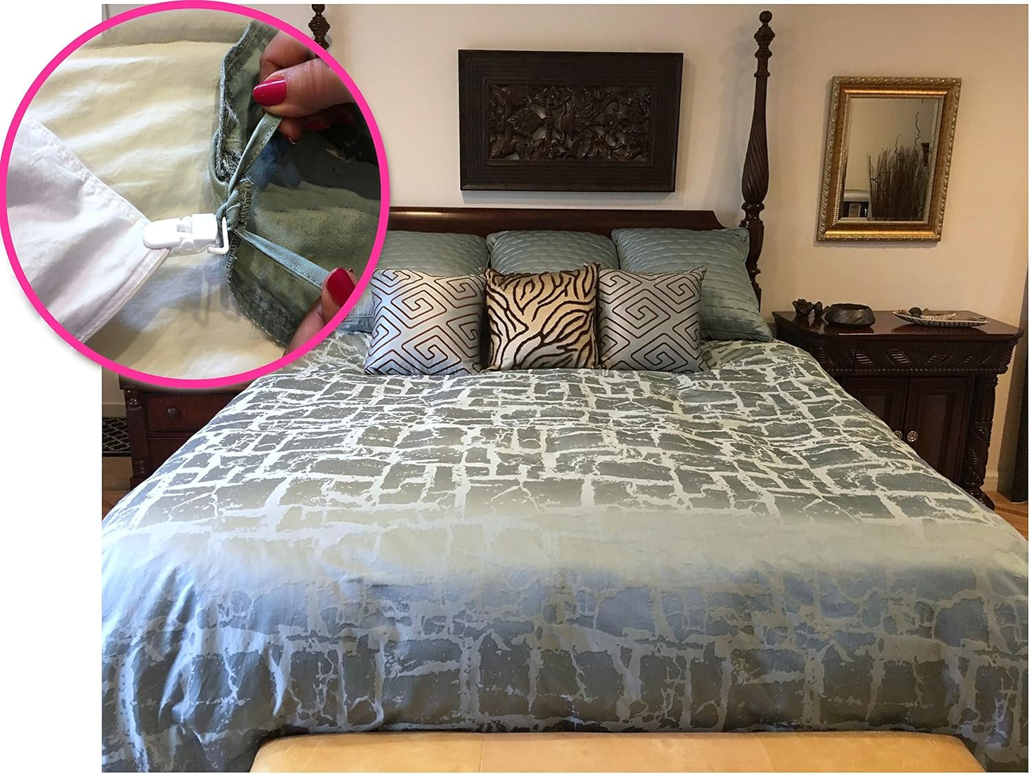 Duvet Clips for Secure Inserts - 12-Piece Set