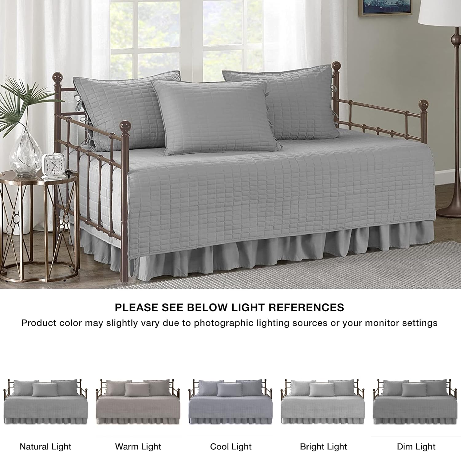 Comfort Spaces Daybed Cover - Luxe Quilting 5 Piece Set