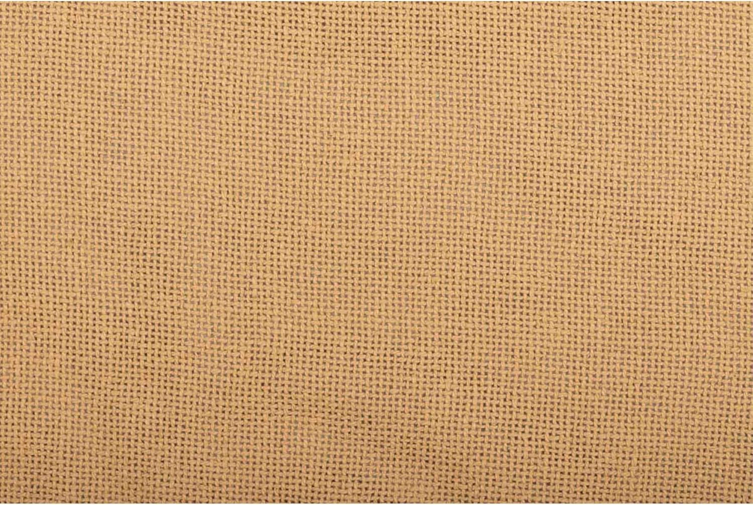 VHC Brands Burlap King Sham 21x37 Tan 1