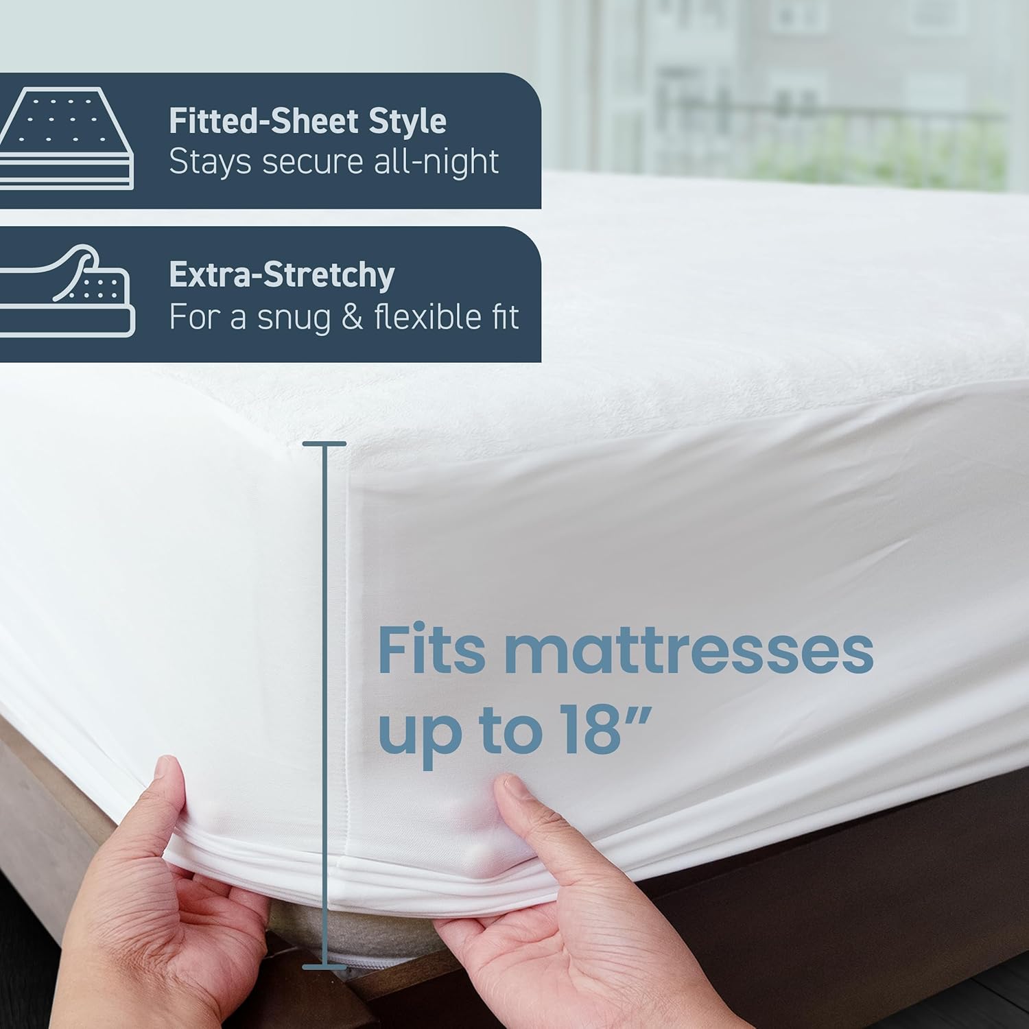 SafeRest Waterproof Twin XL Mattress Protector 1