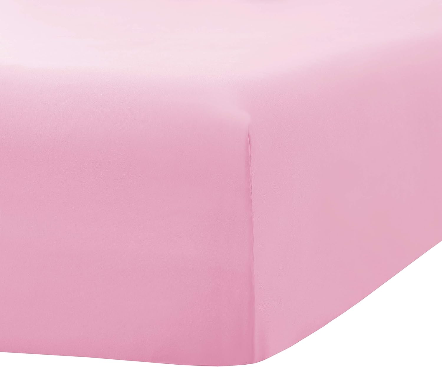 Sfoothome Twin Fitted Sheet - Ultra-Soft Microfiber Deep Pocket Pink