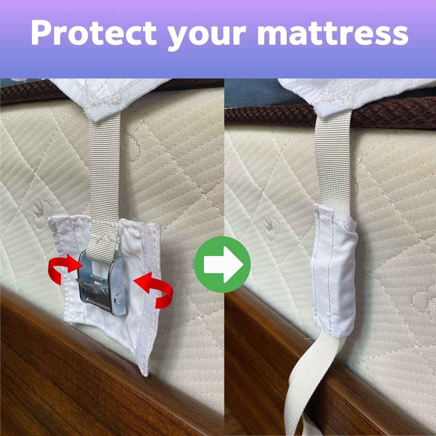 AINTE Twin to King Bed Converter with Straps and Buckles 1