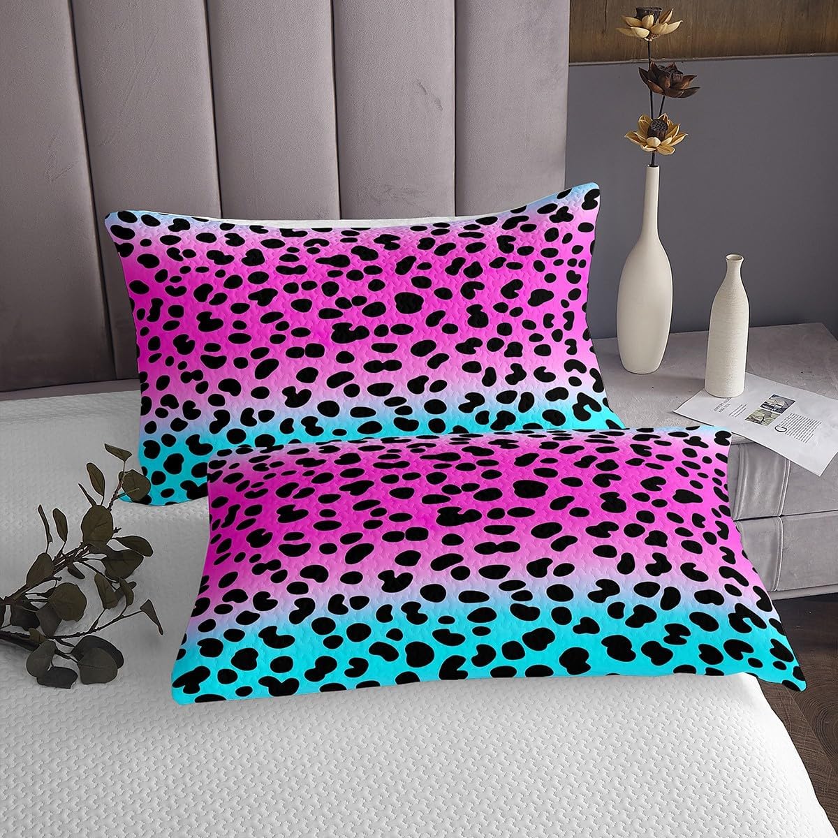 Feelyou Leopard Coverlet Set for Kids