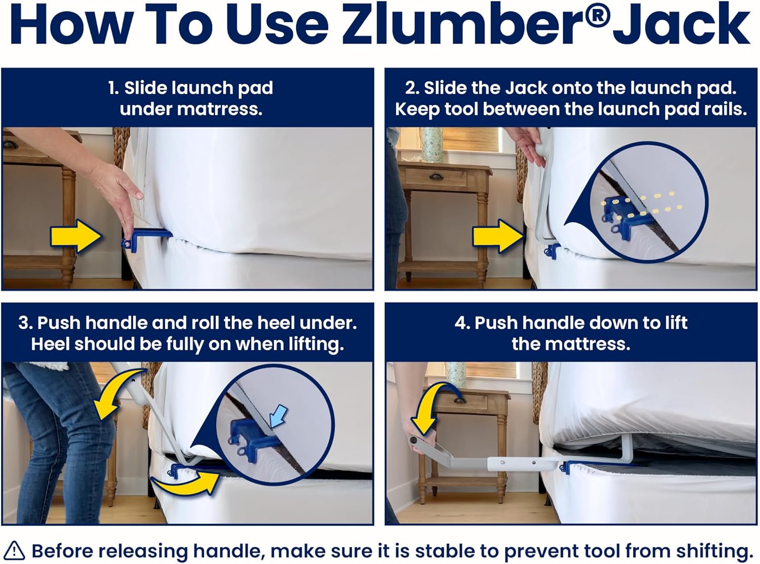 ZlumberJack Mattress Lifter Tool for Sheet Changing