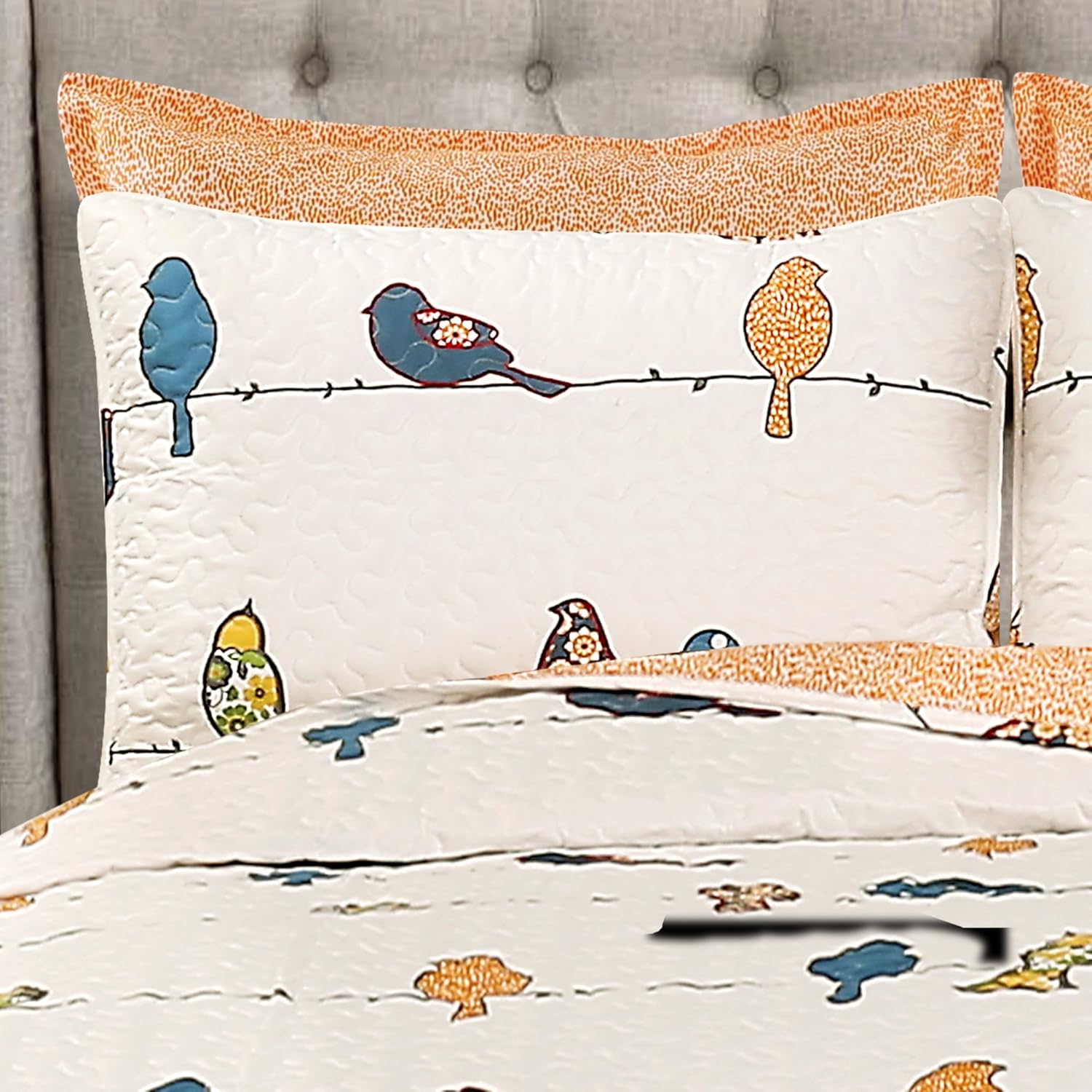 Lush Decor Rowley Birds Reversible Quilt Set