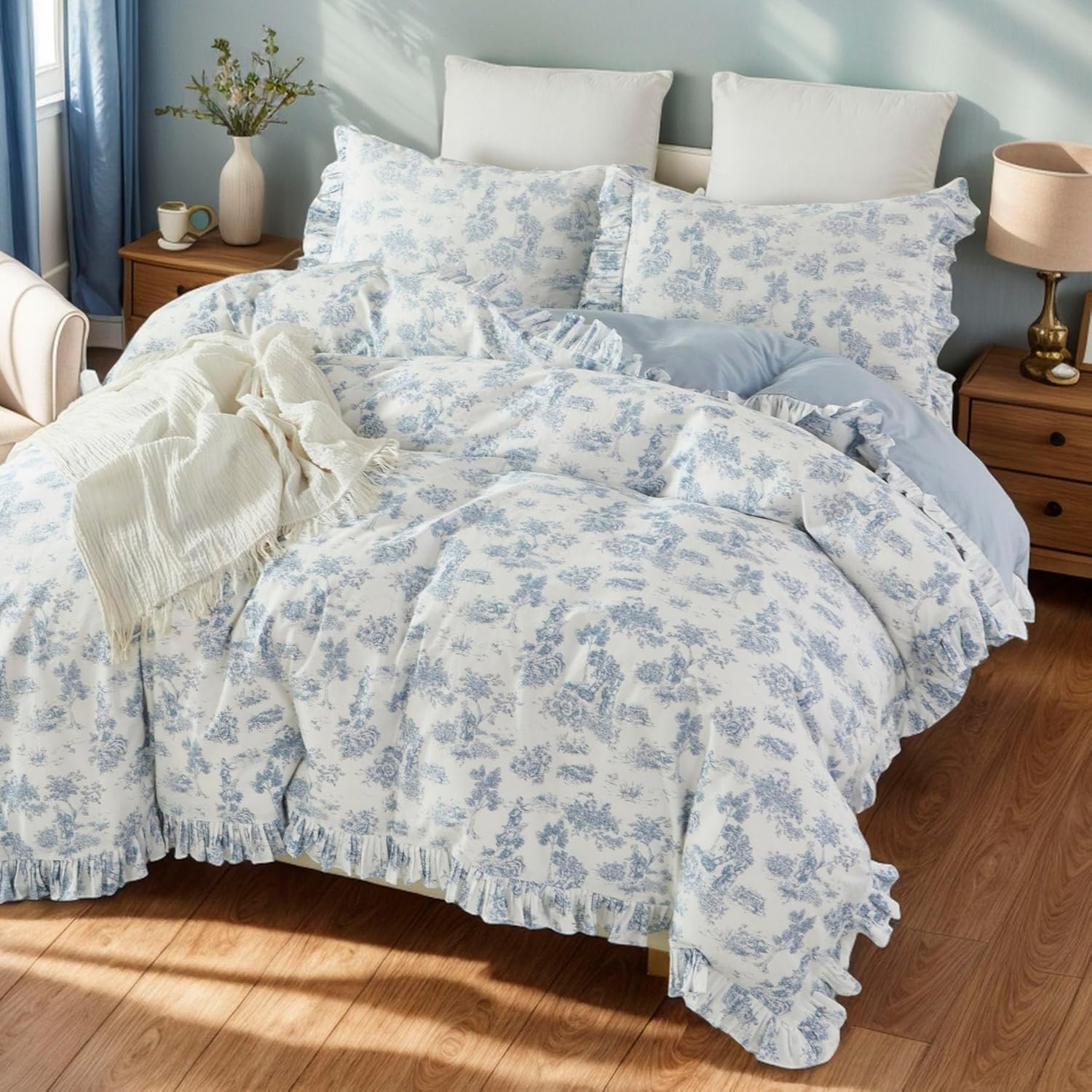 Brandream Toile Duvet Cover Set King Size