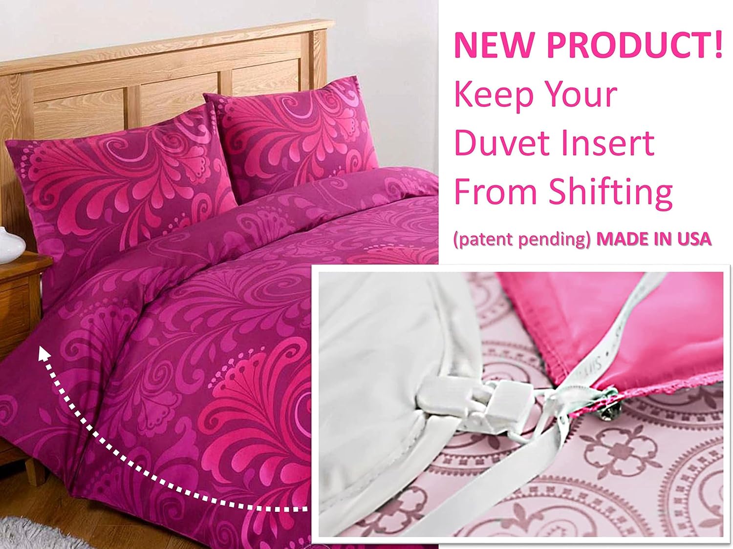 Duvet Clips for Secure Inserts - 12-Piece Set