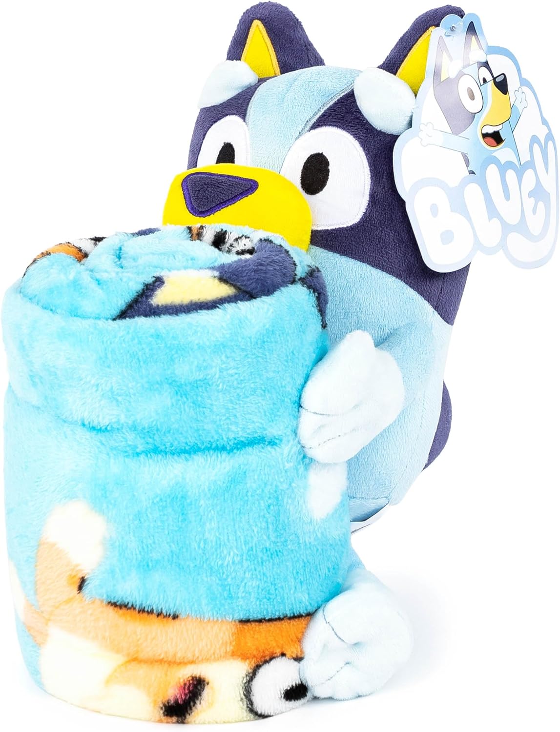Jay Franco Bluey Plush Pillow Throw Blanket Set