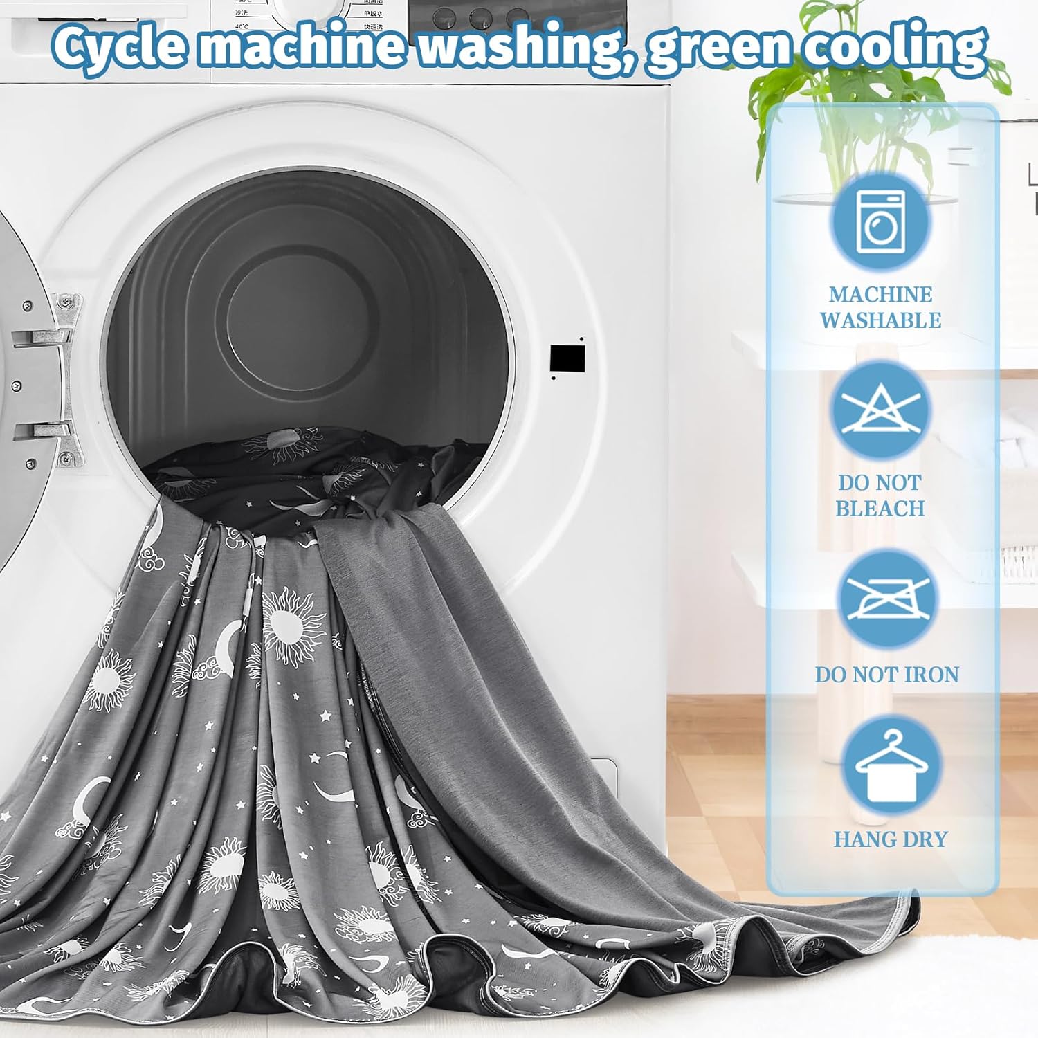 Inhand Cooling Blanket Queen Size - Dark Grey Sky