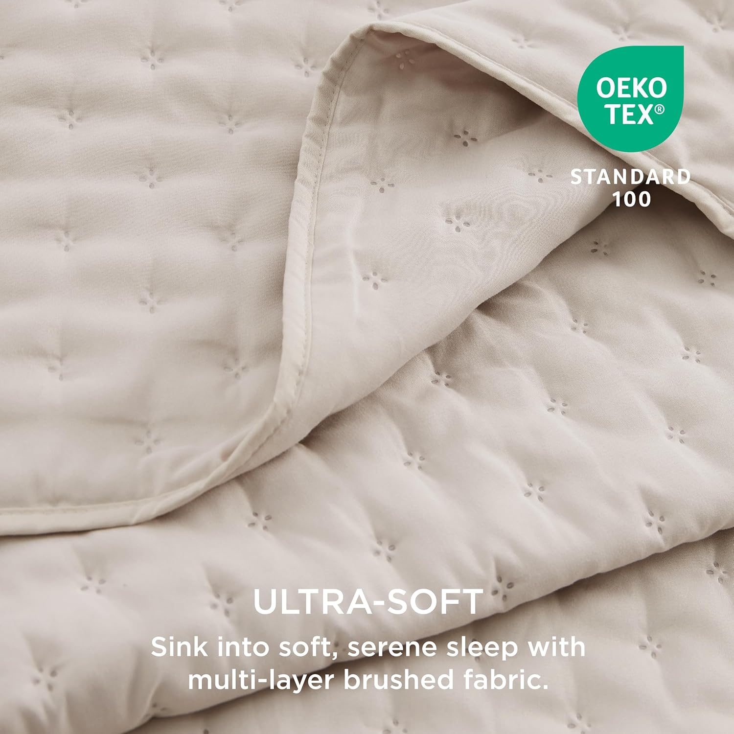 Bedsure King Quilt Set - Ultra Soft Breathable Anti-Static All-Season Bedding Set