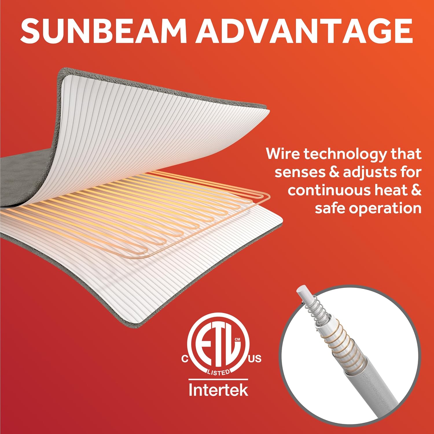 Sunbeam Wi-Fi Mattress Pad with 10 Heat Settings Queen Size