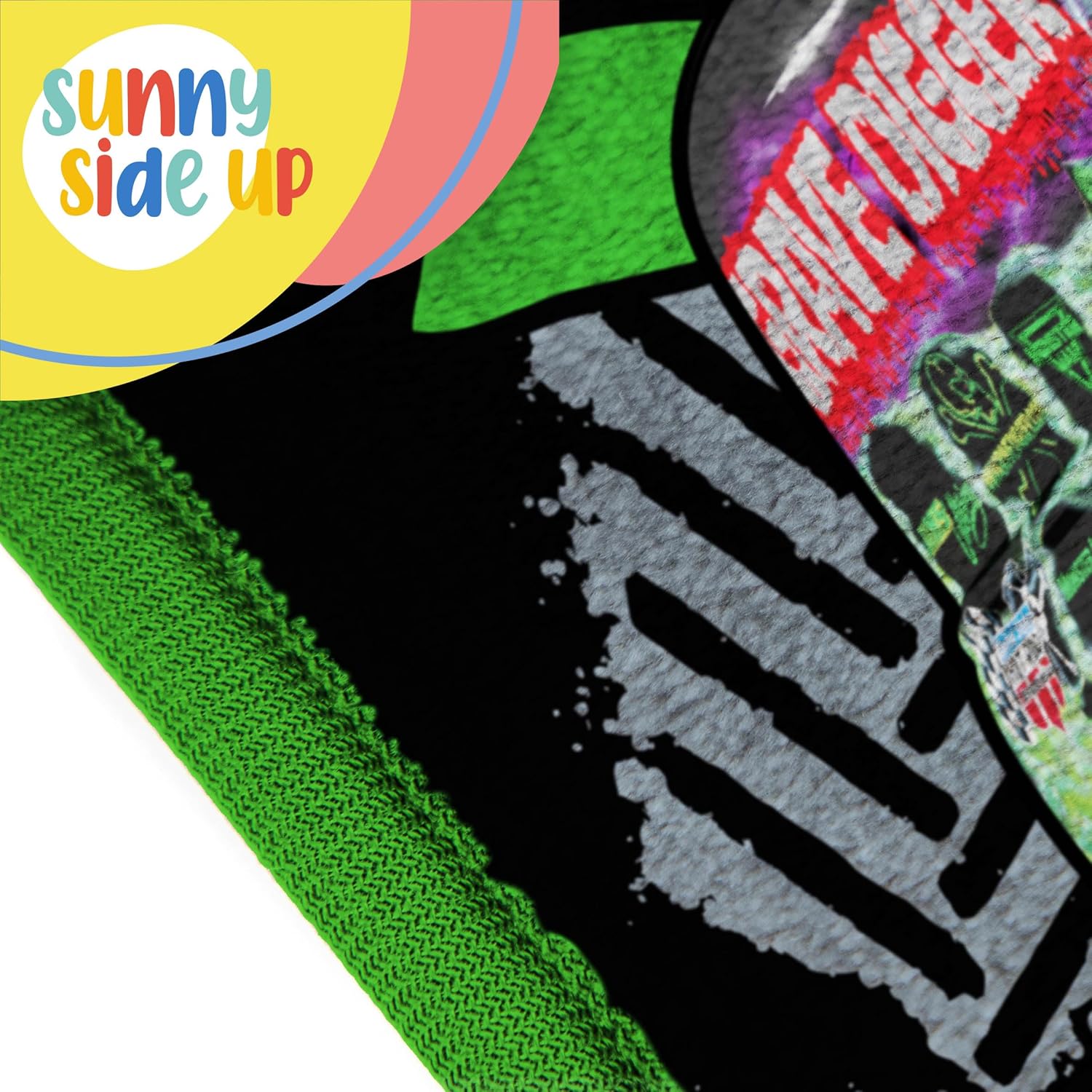 Sunny Side Up Monster Jam Throw Blanket - 46x60 Inches Fleece