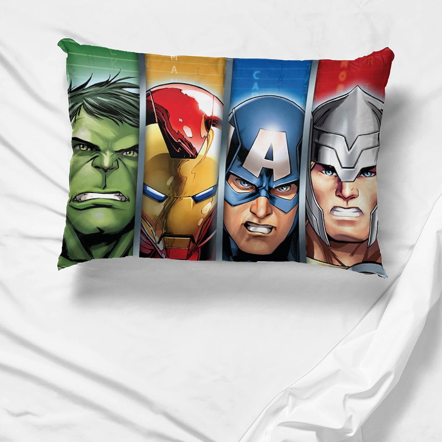 Jay Franco Marvel Avengers Pillowcase - Double-Sided Kids Super Soft