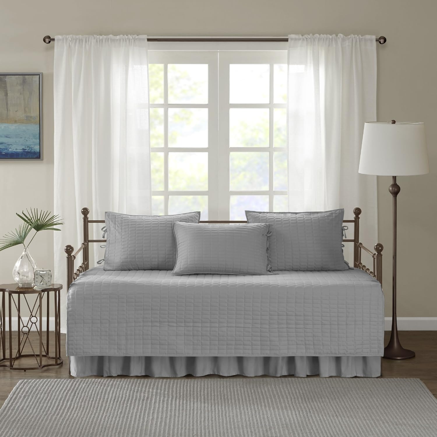Comfort Spaces Daybed Cover - Luxe Quilting 5 Piece Set