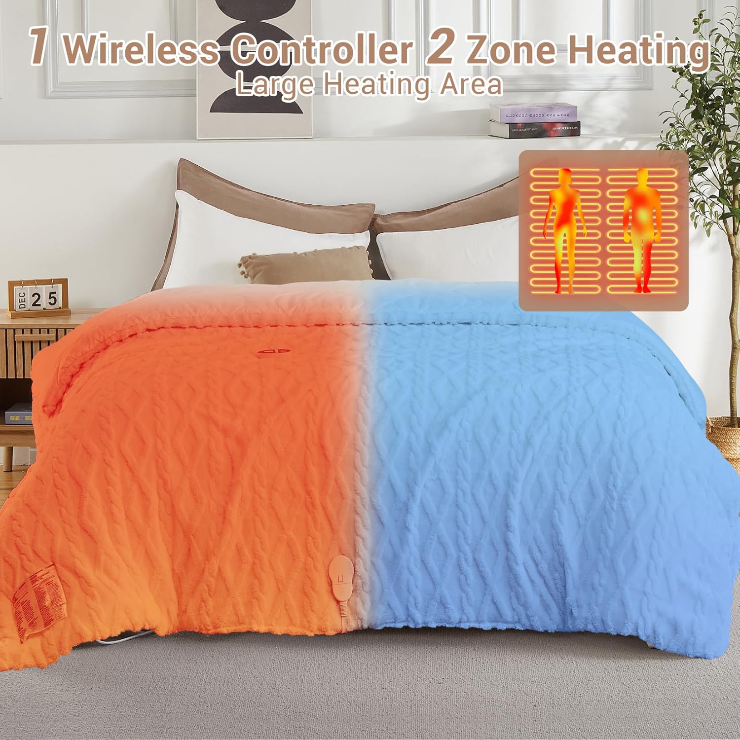 STARBEDIA Heated Comforter Blanket Queen Size