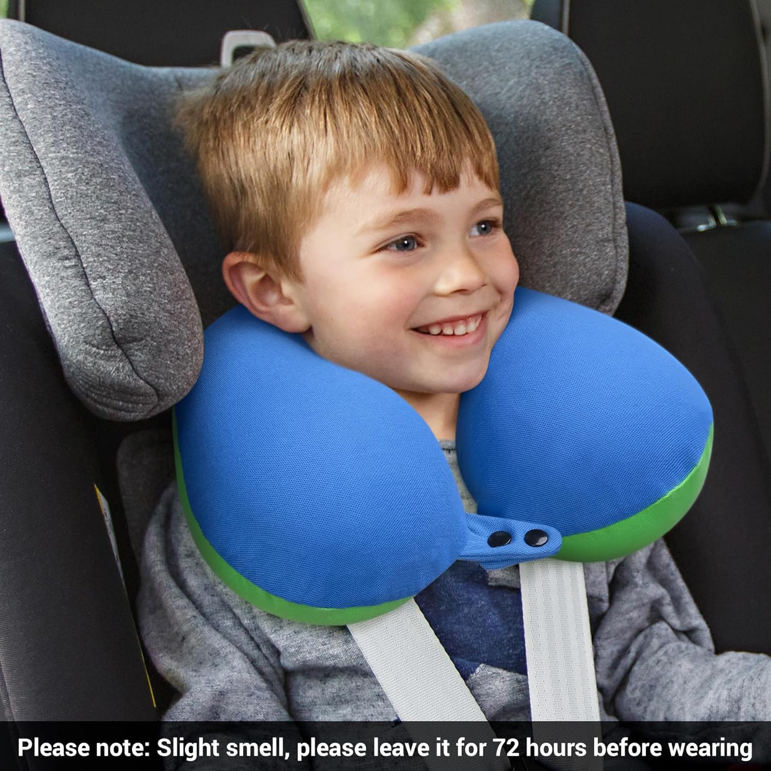 COOLBEBE Kids Travel Neck Pillow Bluish Green