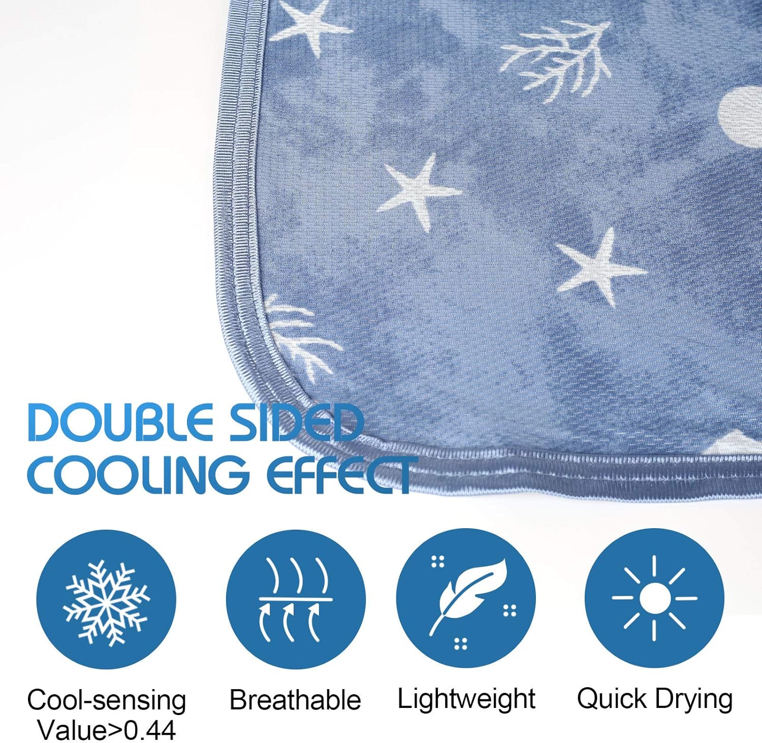 Ailemei Direct Cooling Throw Blanket 50x70 Inch Double Sided