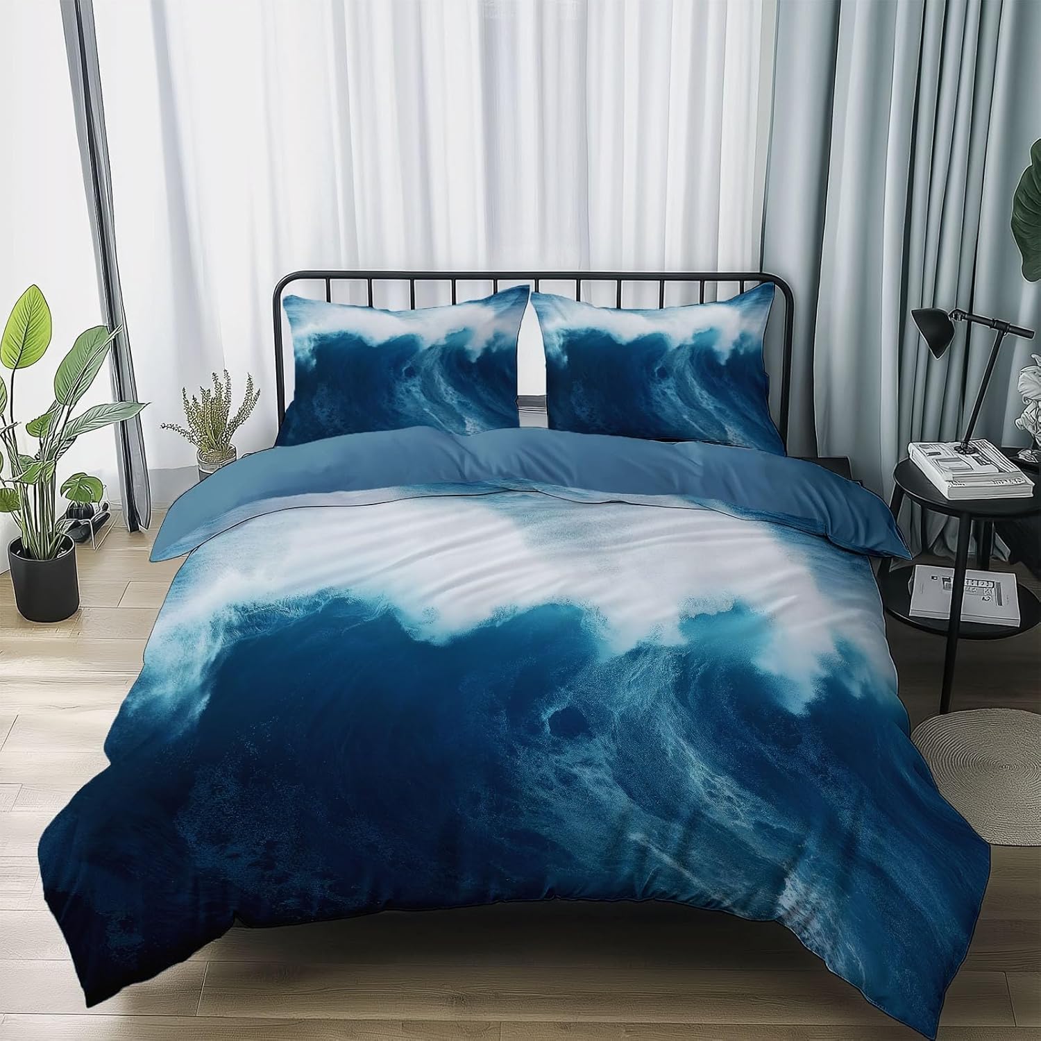 Blue Duvet Cover Twin XL with Matching Pillowcases