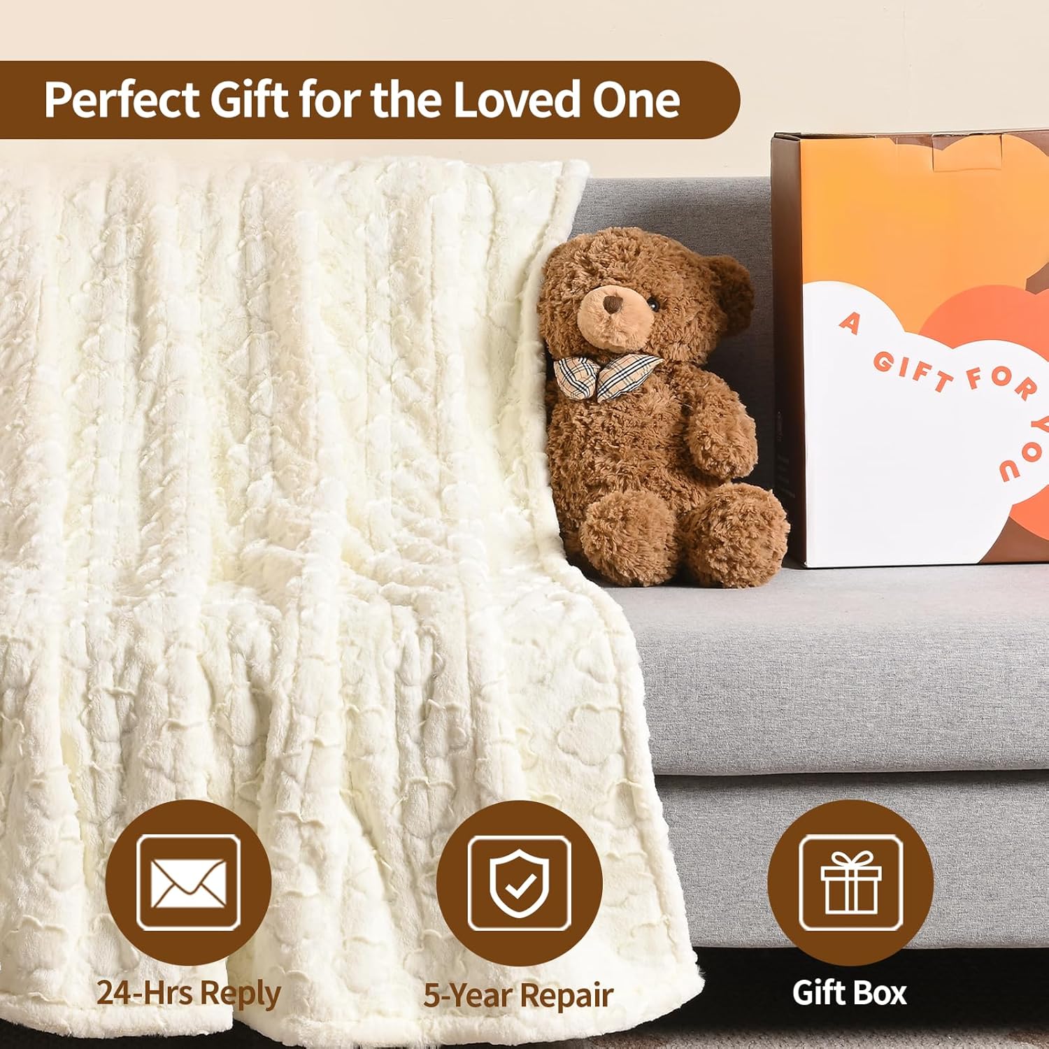 Bearhug King Size Electric Blanket 100 x 90 with Dual Controller