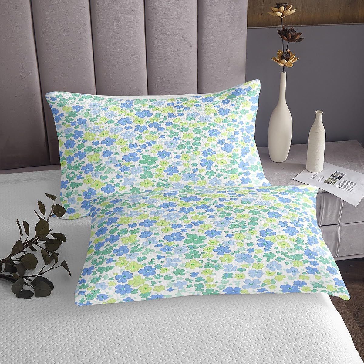 Erosebridal Kids Floral Bedspread Set Queen Size