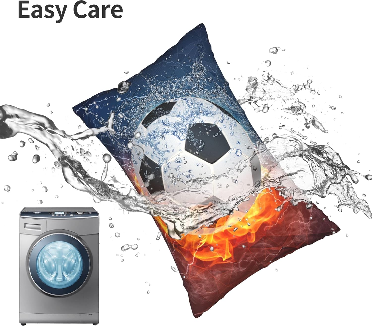 Sports Themed Throw Pillow Covers for Boys and Teens