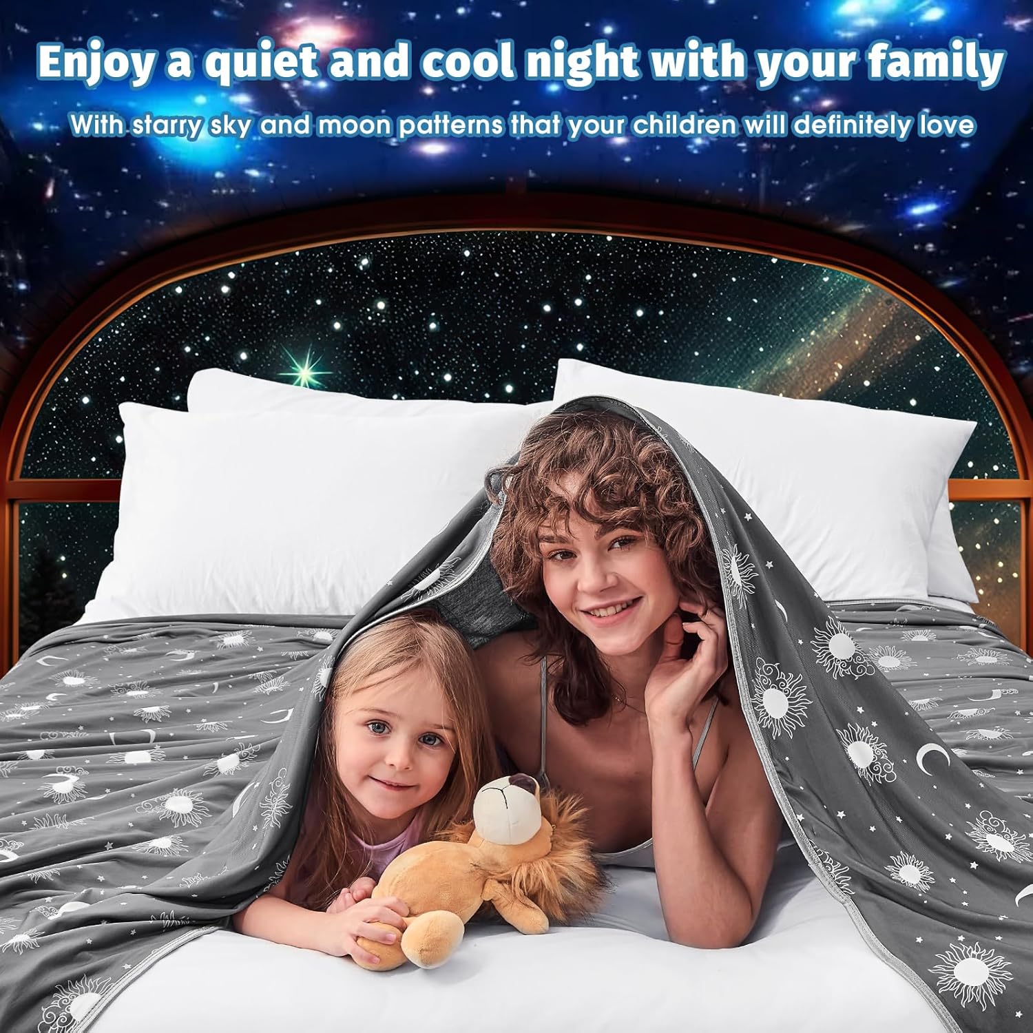 Inhand Cooling Blanket Queen Size - Dark Grey Sky