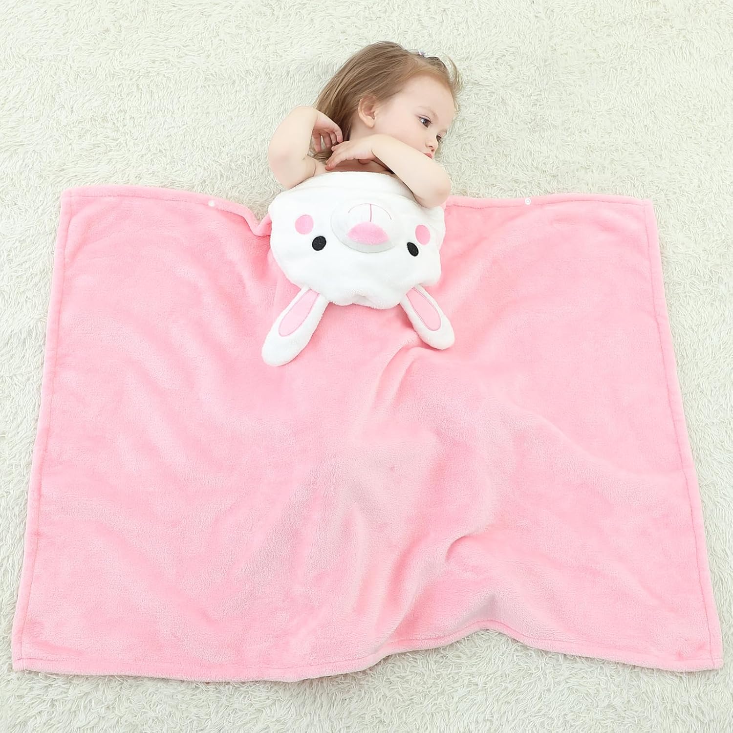 Arkwida Baby Hoodie Towel with Hood Flannel Blanket for Kids