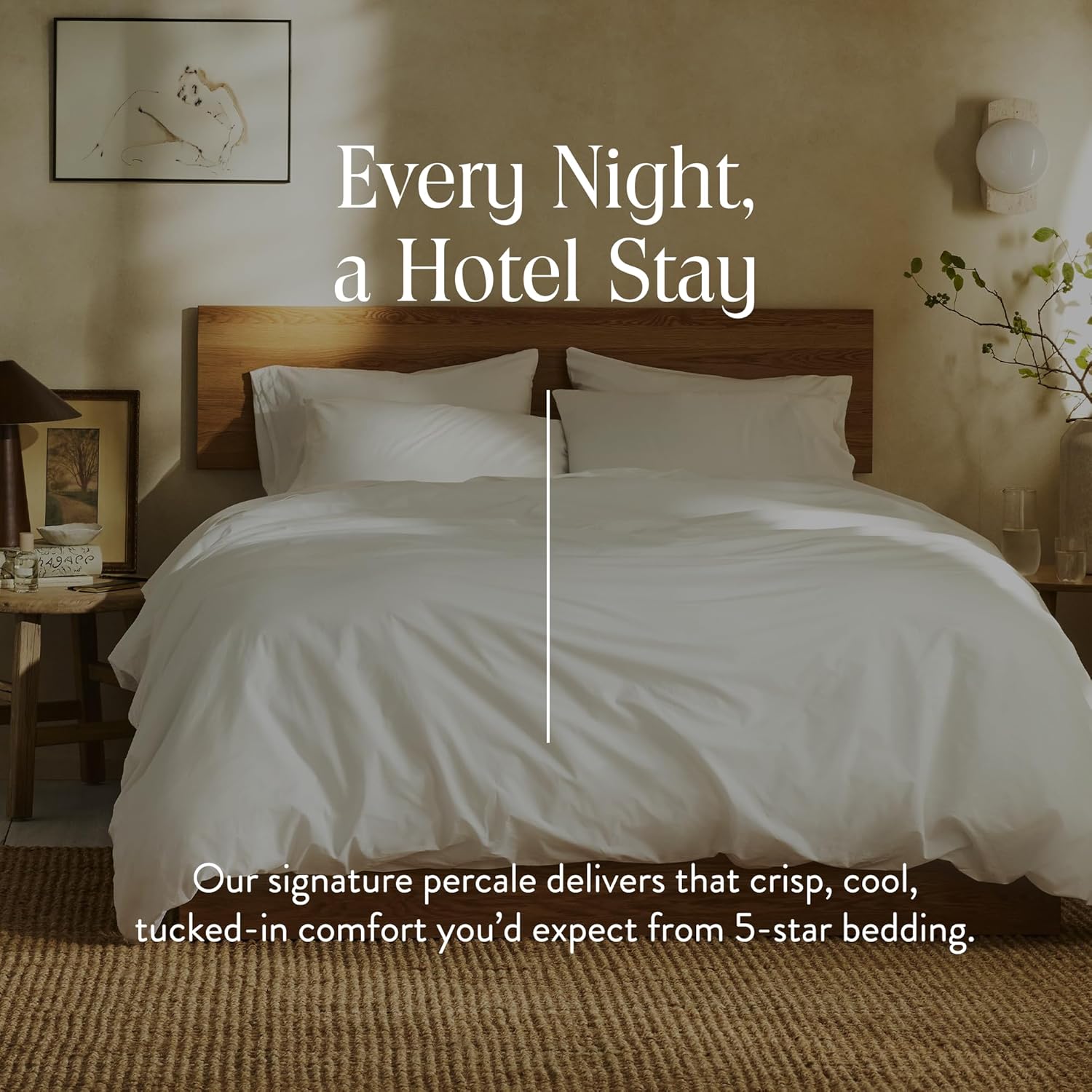 Brooklinen Luxury Percale Duvet Cover 100 Cotton White