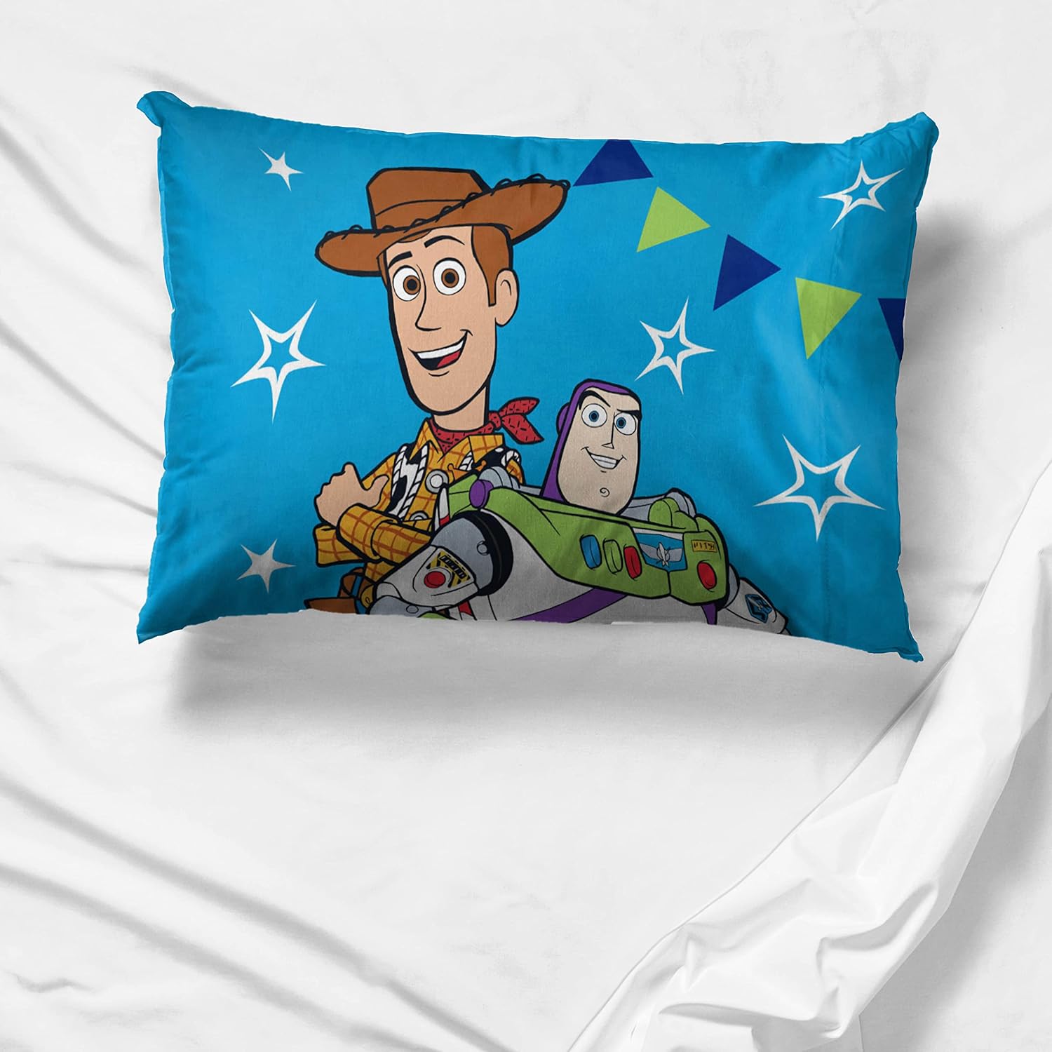 Jay Franco Toy Story Pillowcase 2 Pack - Buzz and Woody Double-Sided