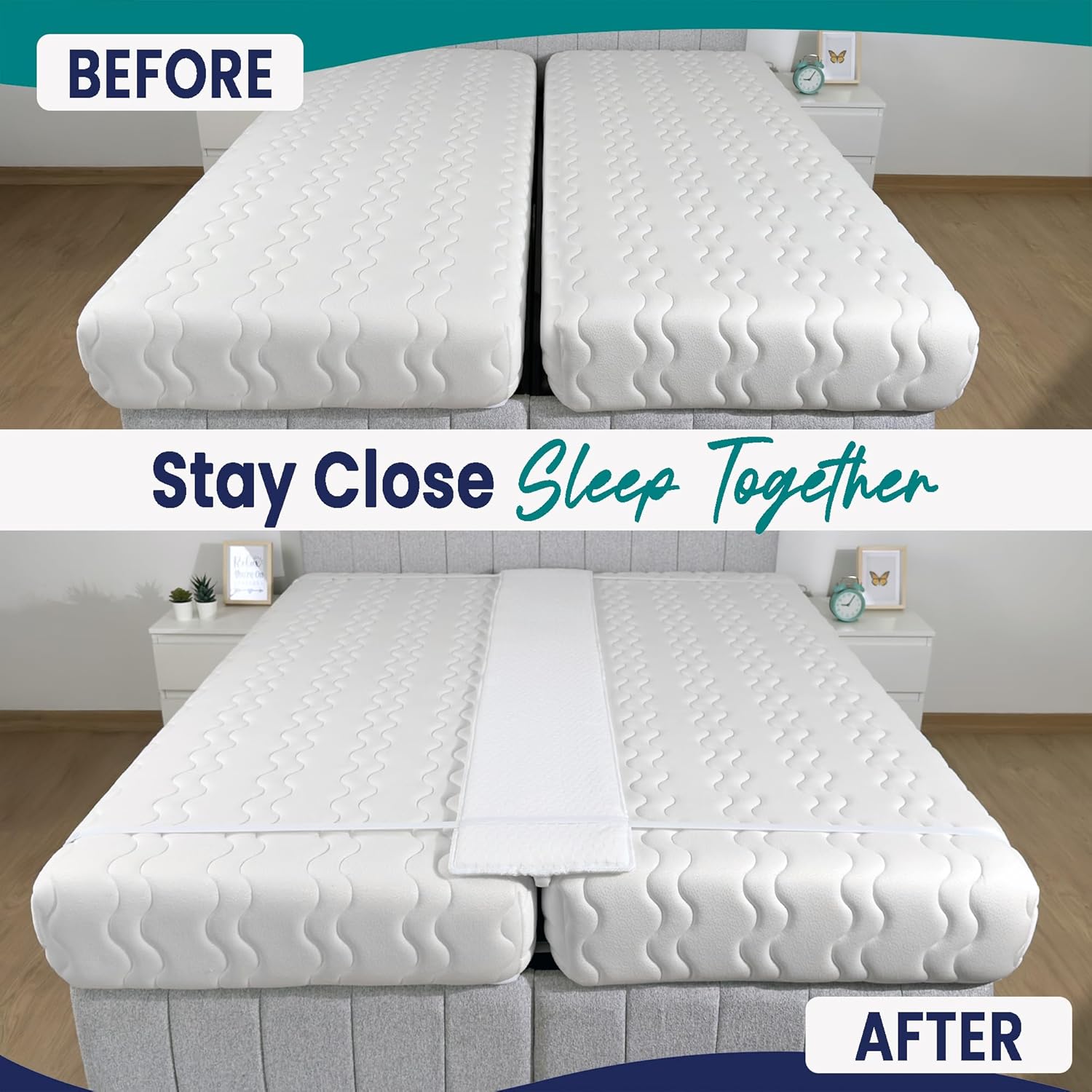 10 Inch Extra Wide Bed Bridge Twin to King Converter Kit
