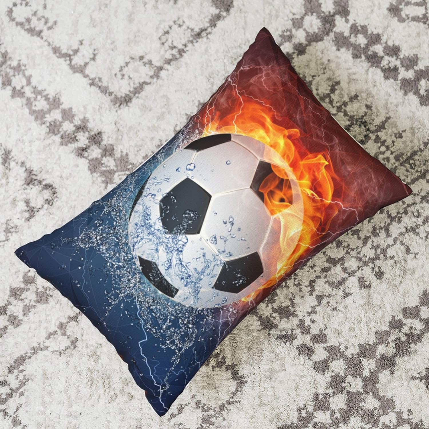 Sports Themed Throw Pillow Covers for Boys and Teens