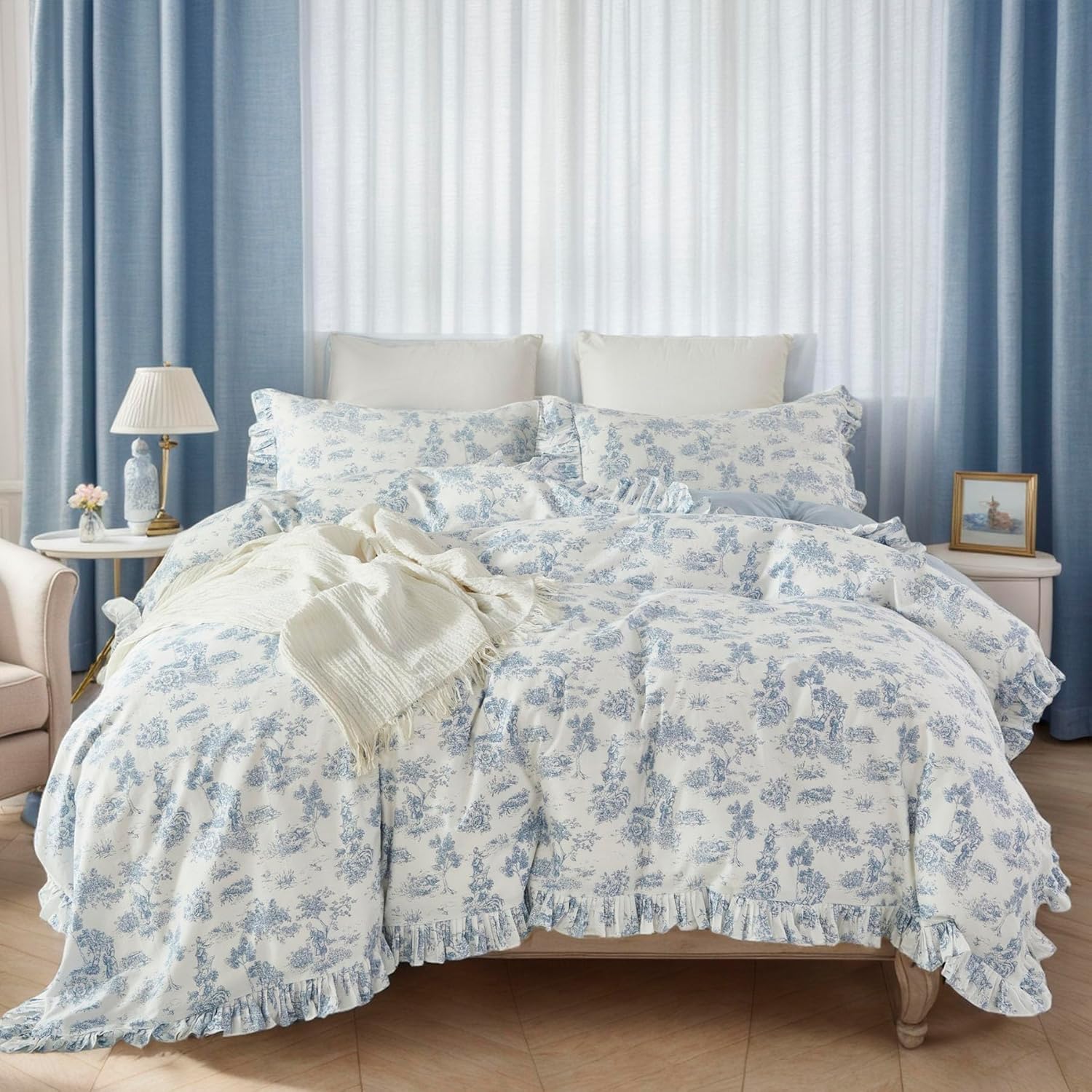 Brandream Toile Duvet Cover Set King Size