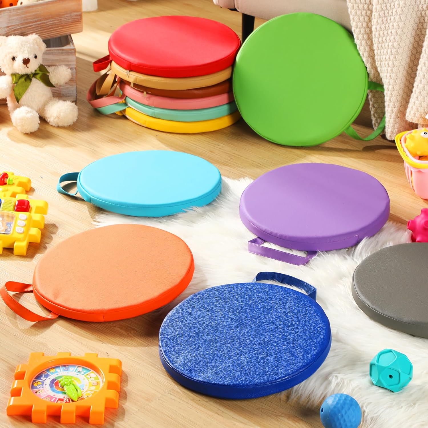 Suzile 12 Pcs 12 Floor Cushions for Kids