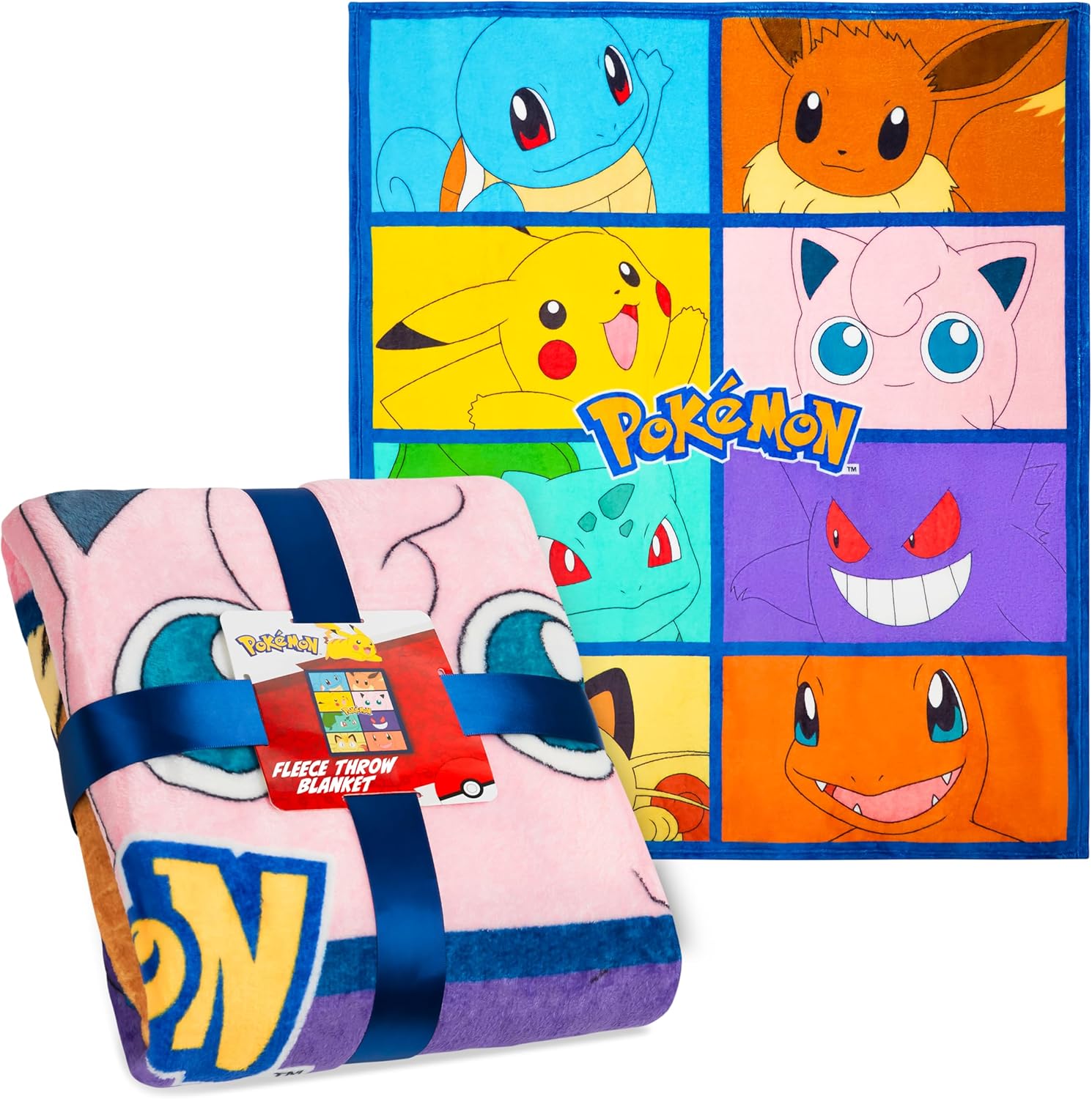 Pokemon Soft Fleece Bed Blanket - 51 x 59 Inches