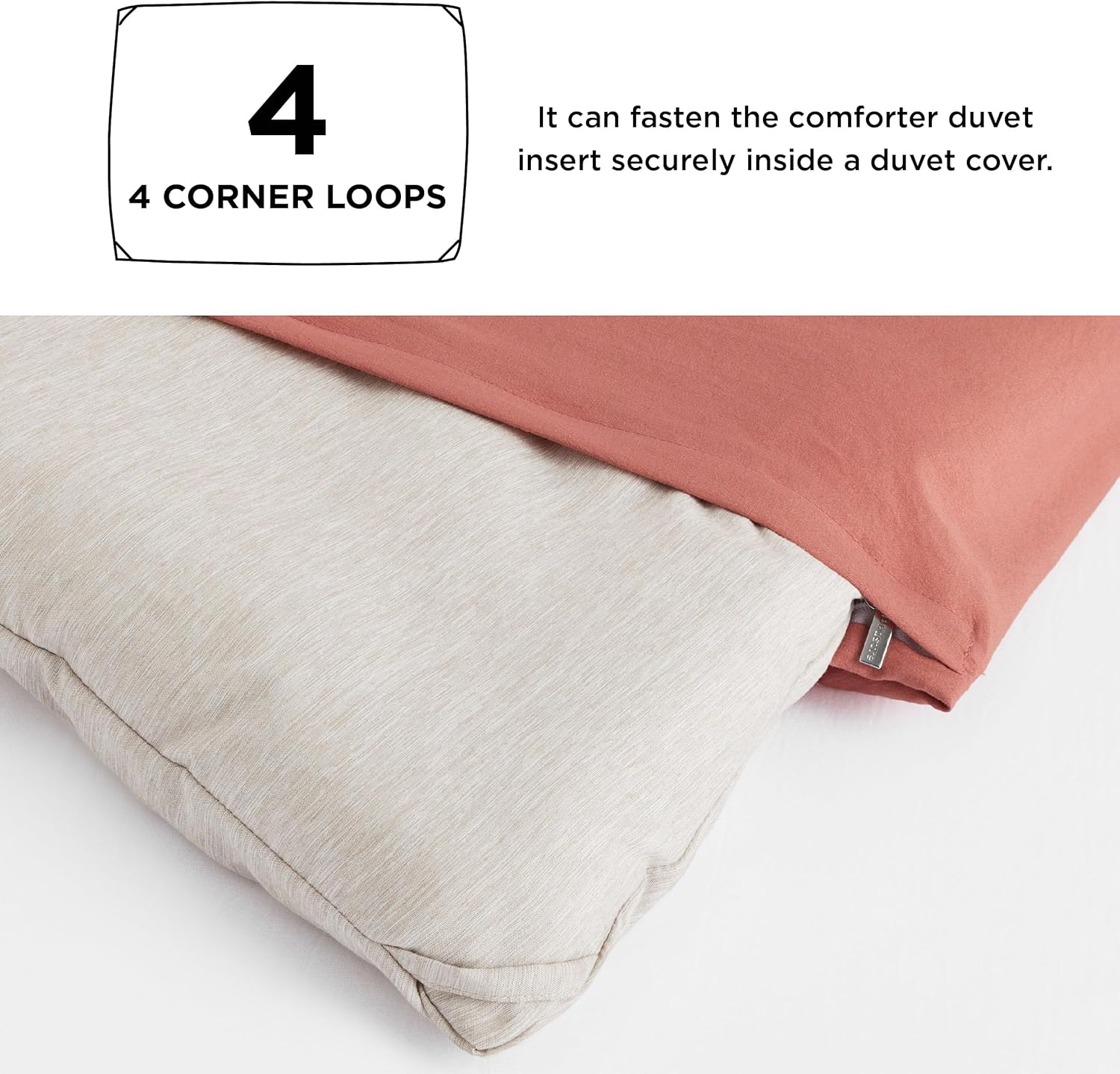 Bedsure King Comforter Set - 104x90 Beige Microfiber