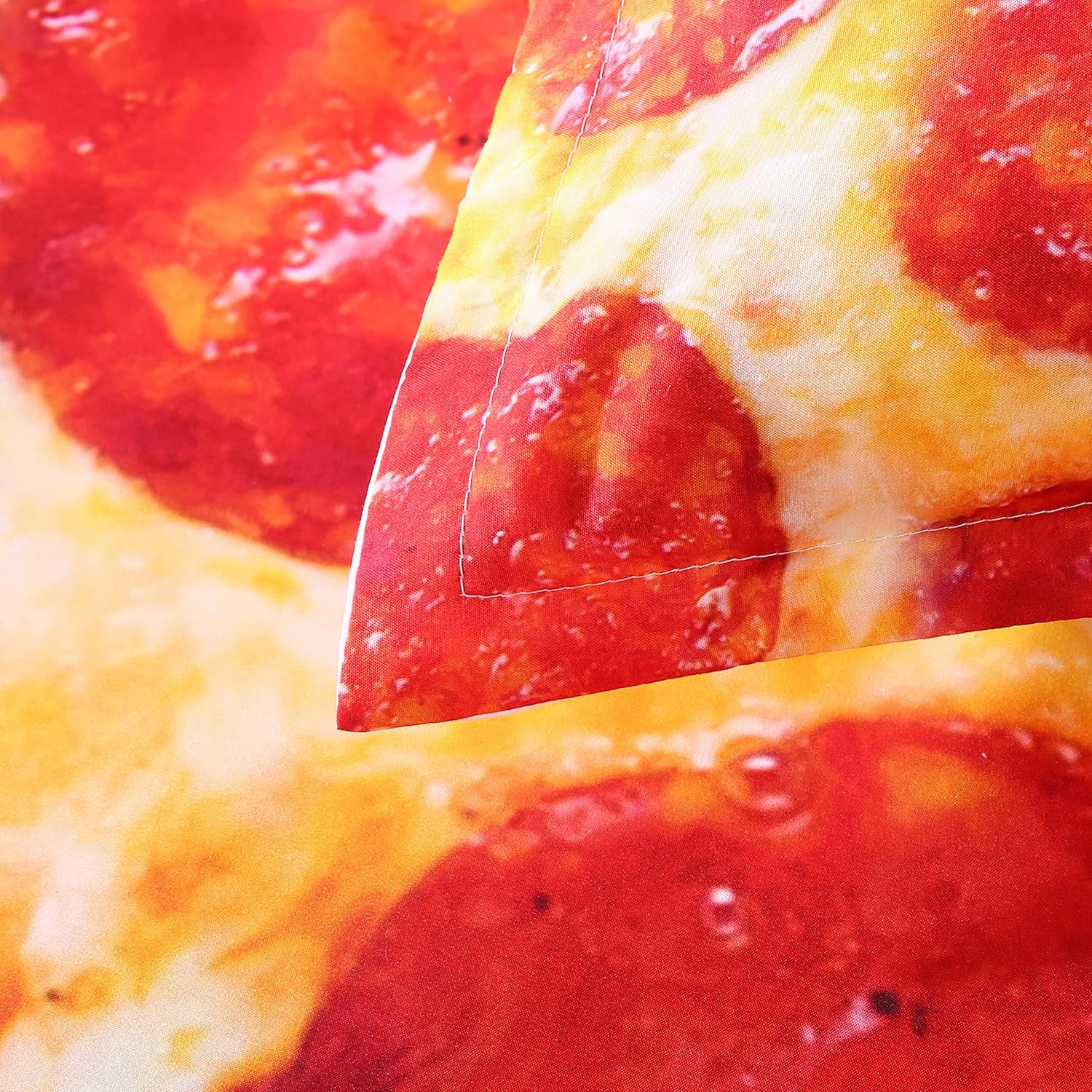 QJMiaofang Kids Funny Pizza Bed Sheet Set 3PCS Queen Size