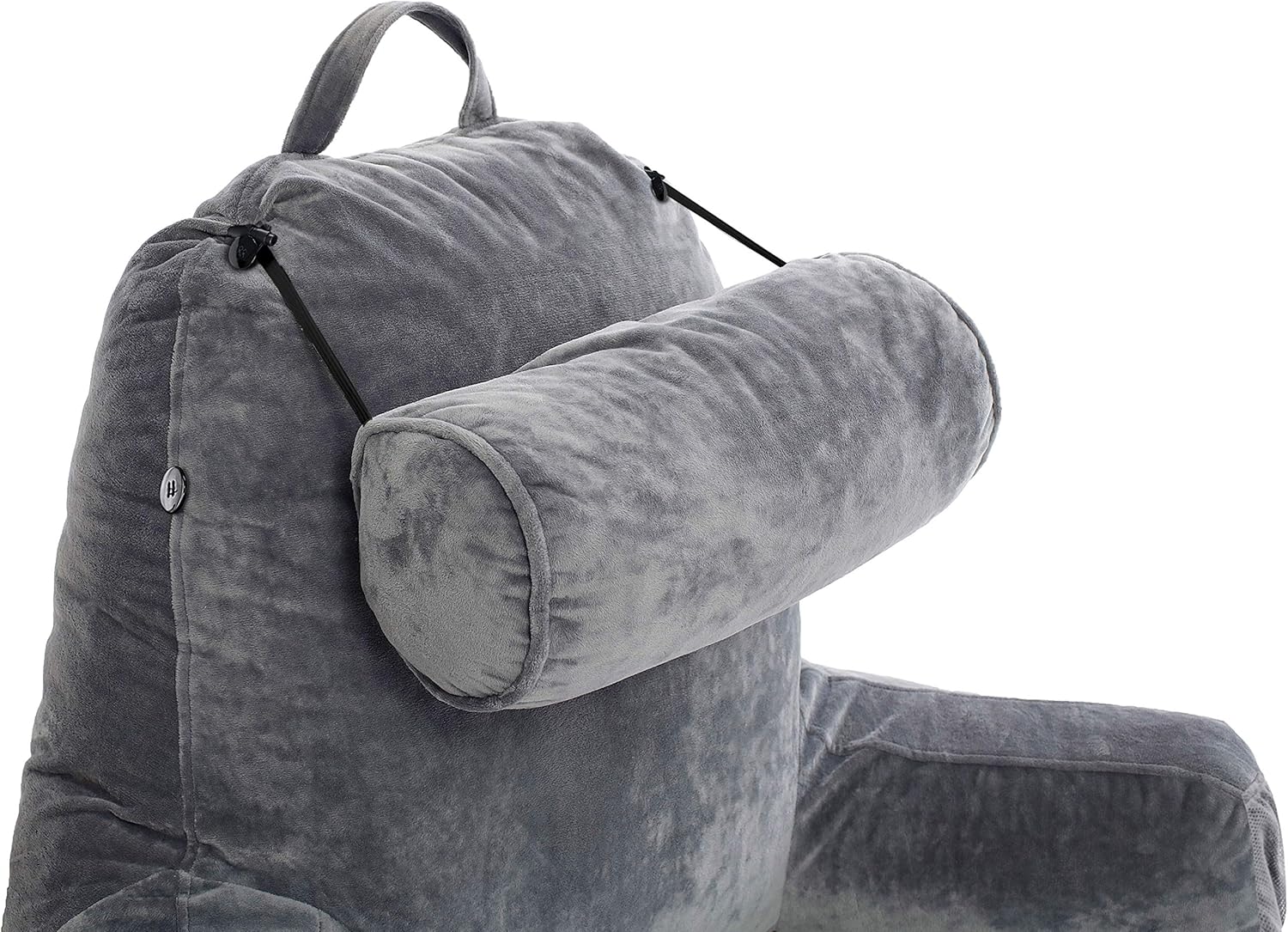 Husband Pillow Medium Dark Grey - Reading and Bed Rest Pillow