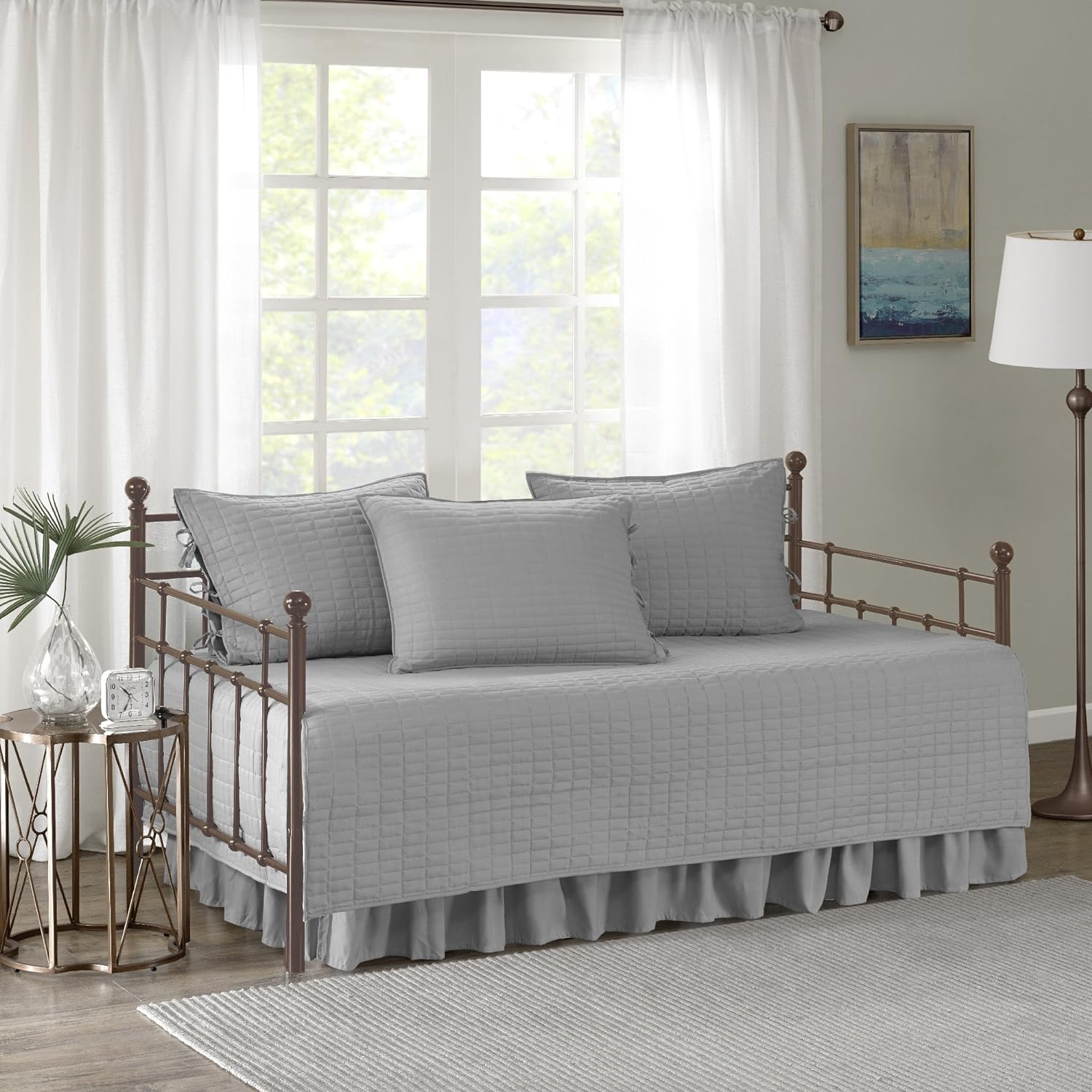 Comfort Spaces Daybed Cover - Luxe Quilting 5 Piece Set