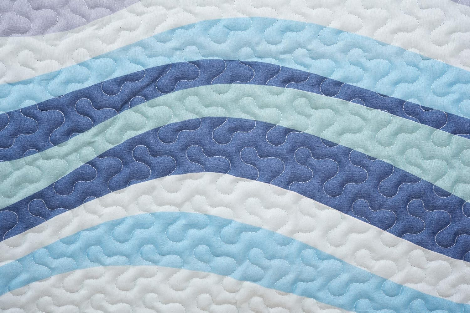CF Home Sea Waves Blue Ocean Coastal FullQueen Bedding Set